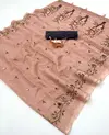 Kalamkari Linen Printed Saree Collections